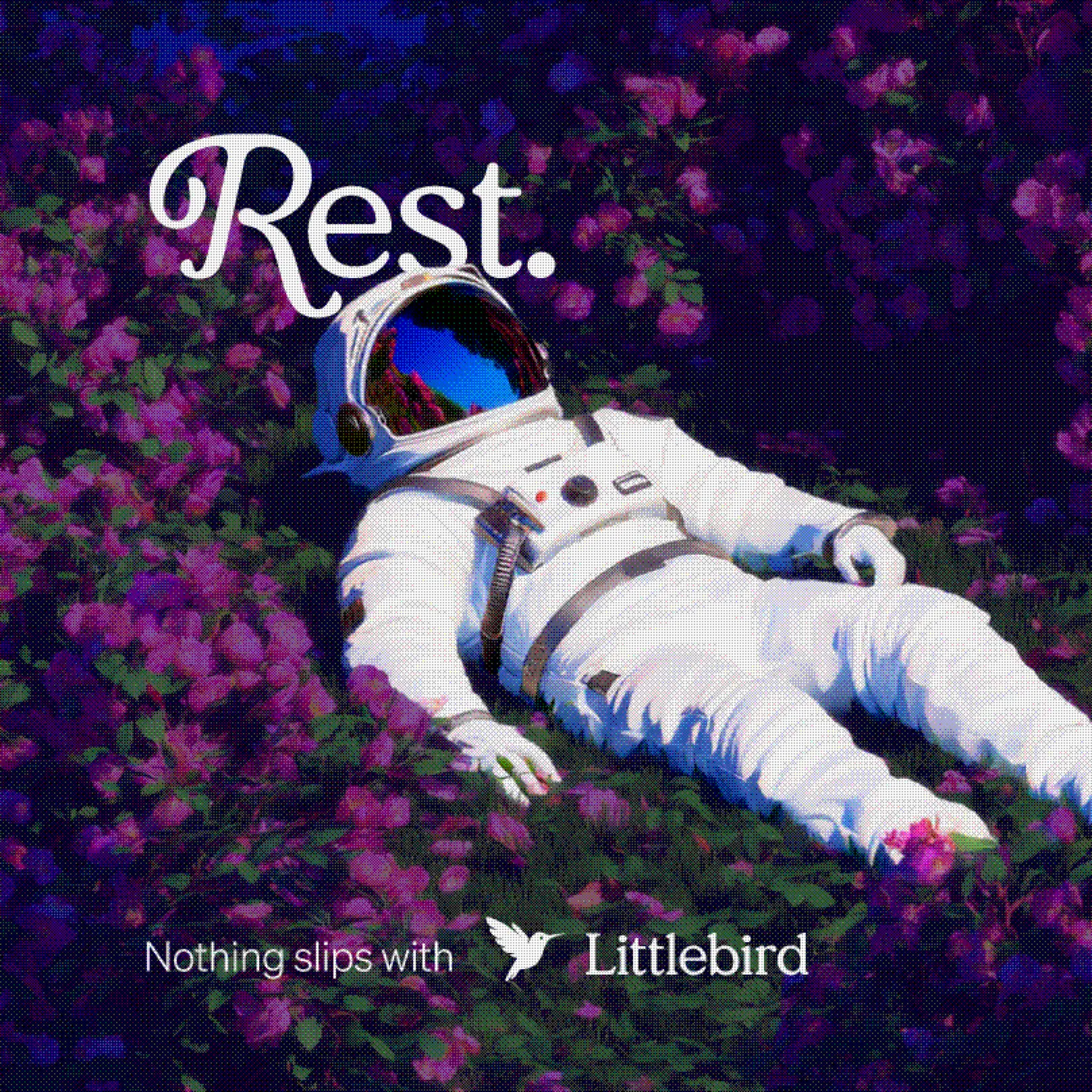 Astronaut illustration, second pose