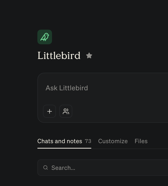 A project with its own icon and color