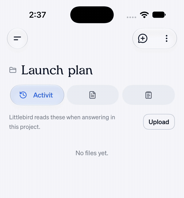 Switching between tabs in a project on iOS
